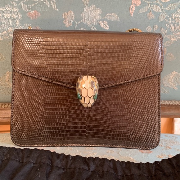 SOLD Bvlgari Bulgari Serpentine Forever Karung Exotic Leather Bag - Picture 3 of 15